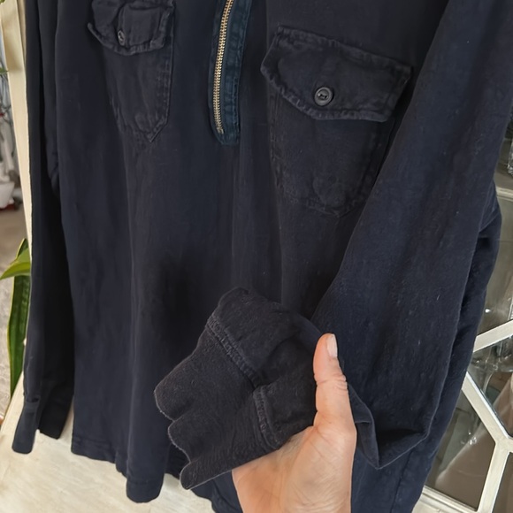 Men’s Converse Cotton Navy Long Sleeve - Picture 6 of 6